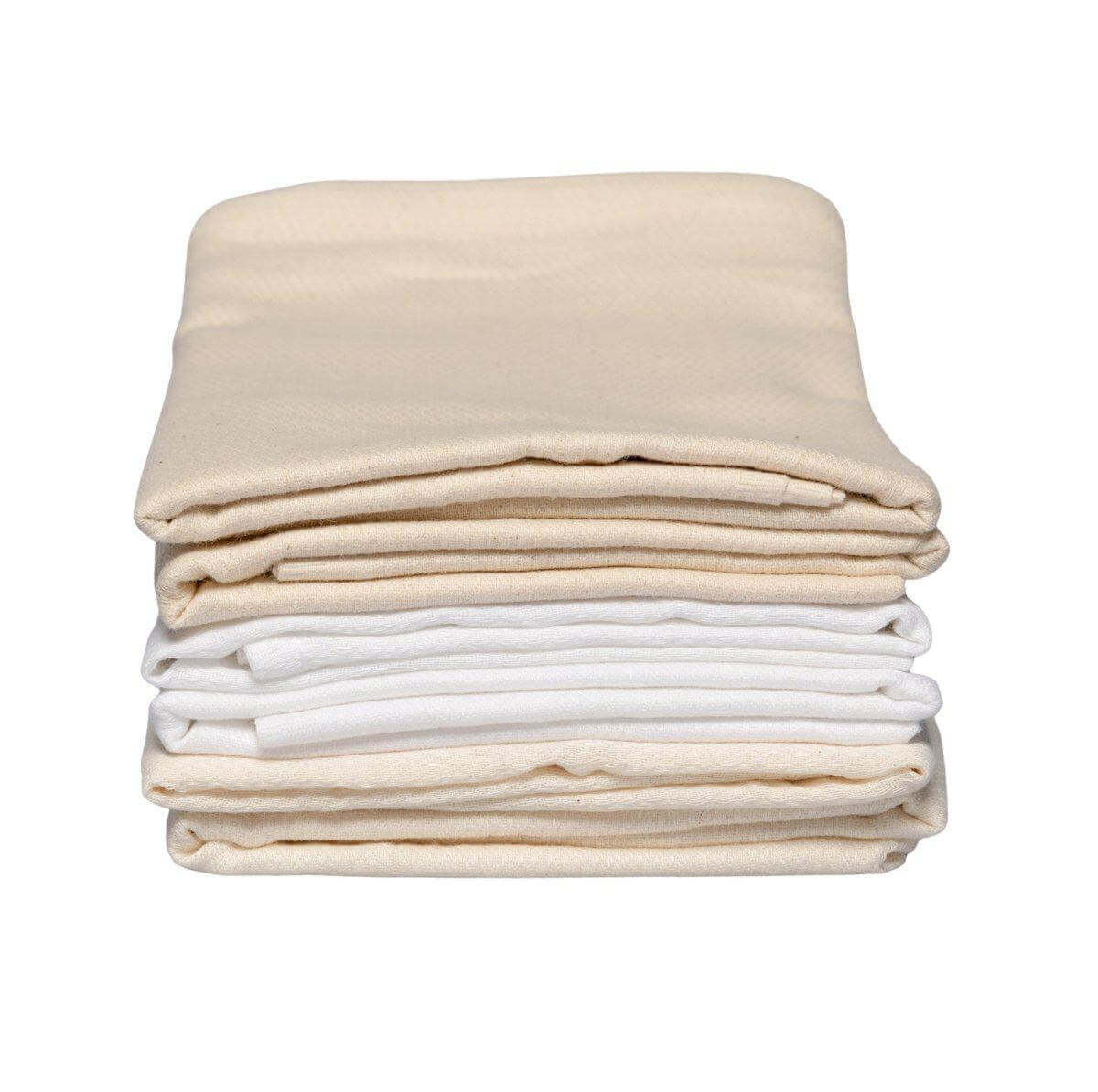 Bleached Cotton Flat Diaper-Bayrli